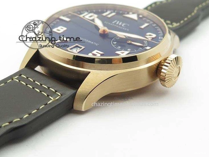 MIROTIME 0705 Big Pilot IW500909 RG ZF 1:1 Best Edition Le Petit Prince On Brown Leather Strap A Breathable 7293